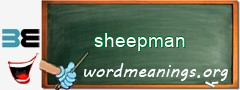 WordMeaning blackboard for sheepman